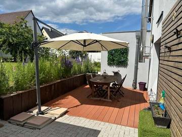 Location de vacances pour 4 personnes, avec terrasse, animaux acceptés à Mittelwihr