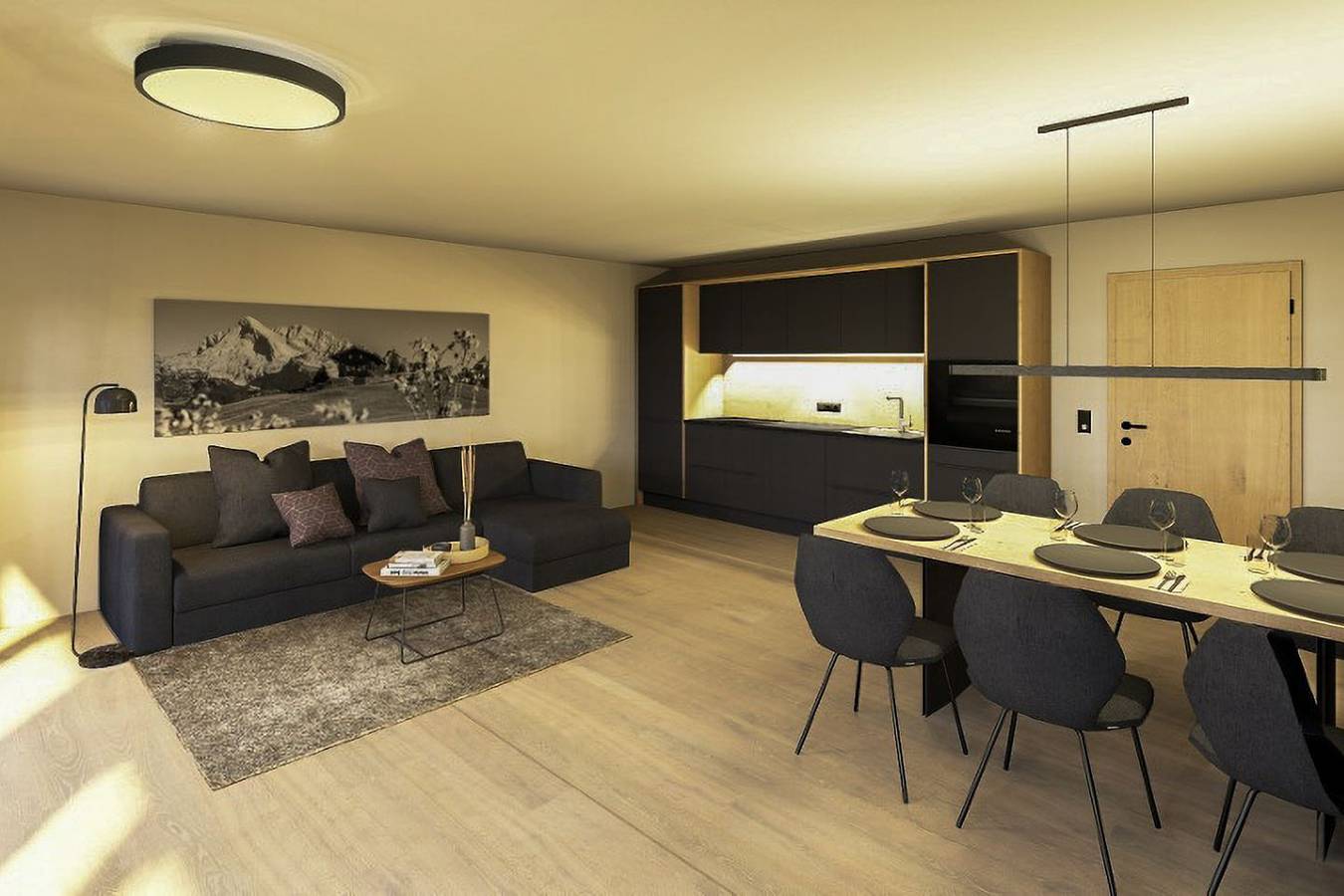 Ganze Wohnung, Weitblick Zugspitze – Alpines Design & Panorama für 4 Personen in Farchant, Bayerische Alpen