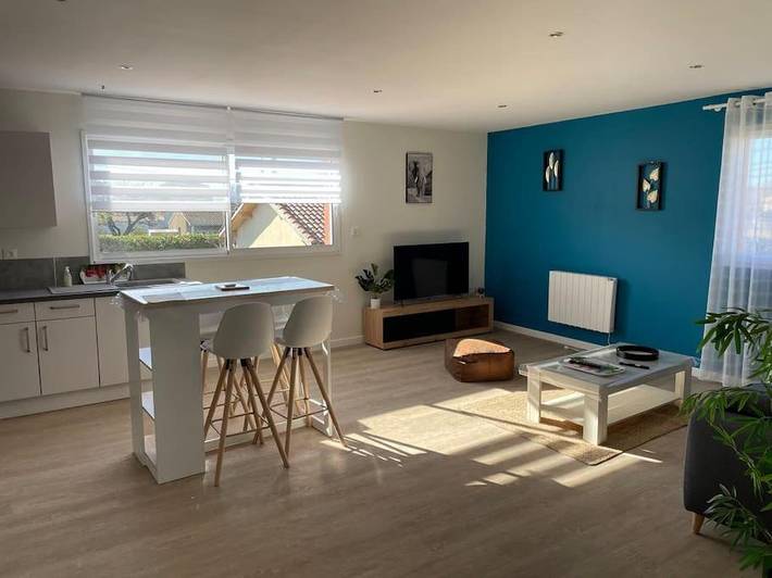 Appartement de vacances pour 4 personnes, avec jardin et piscine