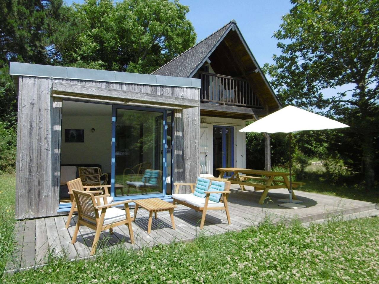 Casa de madera tranquila para 6 personas, mascotas permitidas in Sarzeau, Côte des Mégalithes