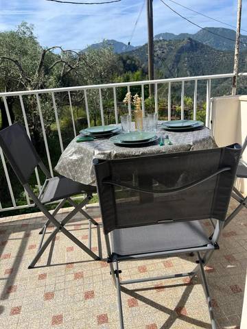 Gîte pour 4 personnes, avec balcon et vue à Breil-sur-Roya