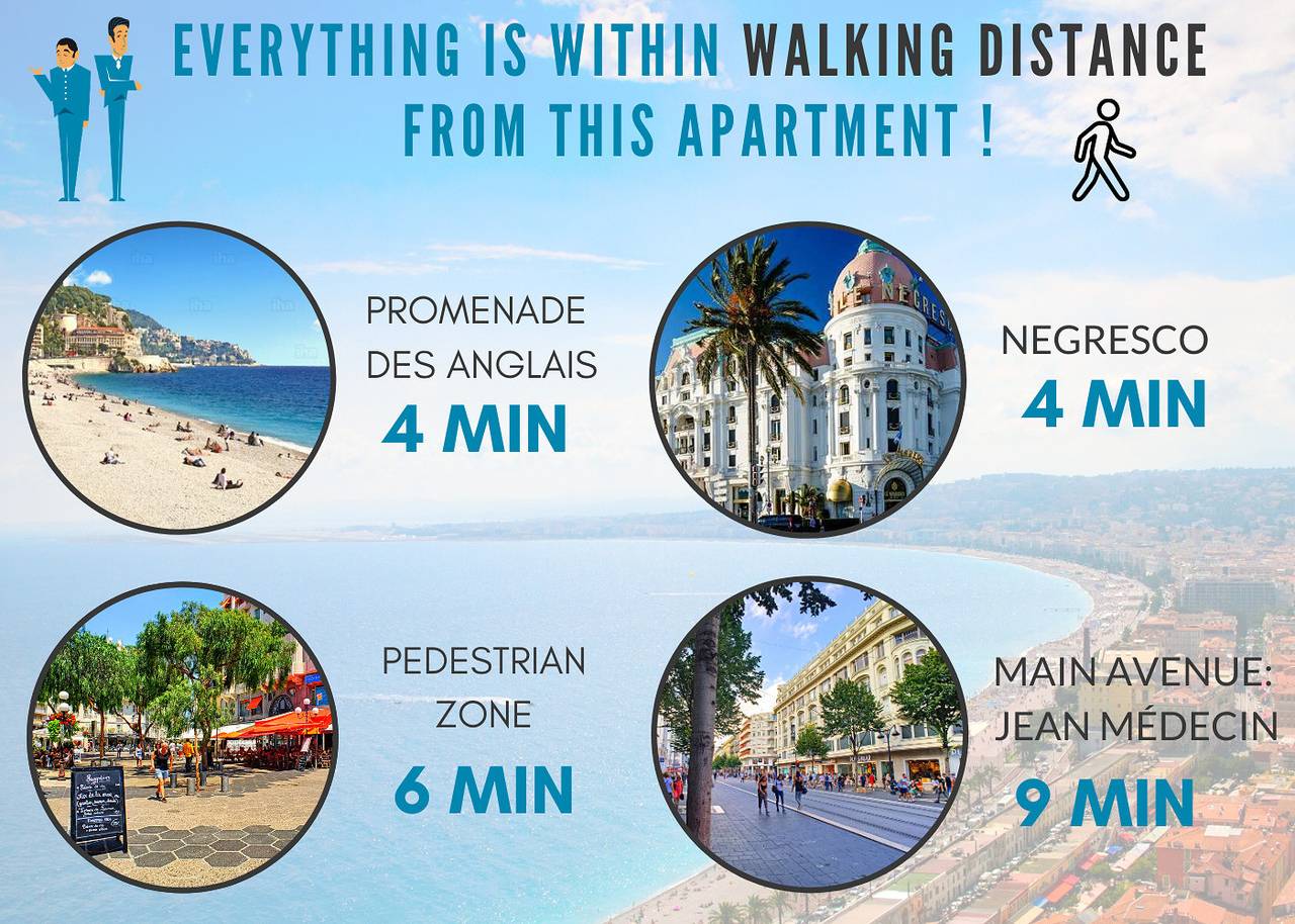 Hel studio-lejlighed, 362 /35-10 Berlioz Suite in Nice, Nice og omegn