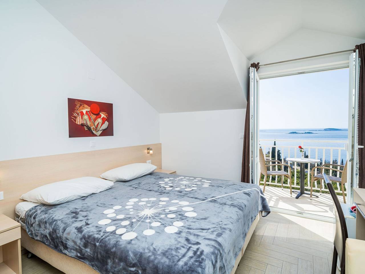 Ganze Wohnung, Villa Samba - Double Room with Balcony and Sea View - gasi se in Plat, Dubrovnik-Neretva