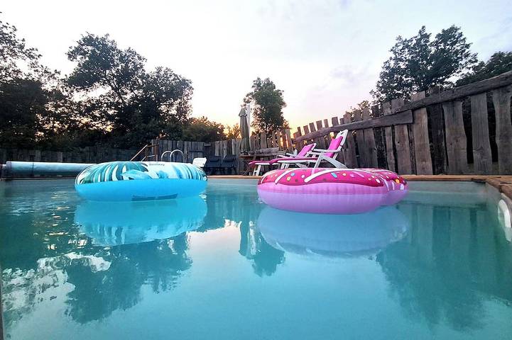 Appartement de vacances pour 4 personnes, avec Jardin et Piscine