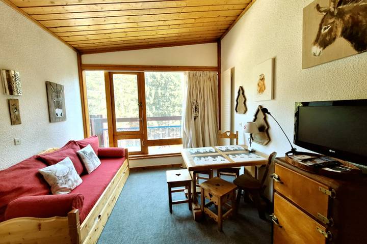 Gîte pour 4 personnes, avec balcon, adapté aux familles dans Arc 1800 - 3