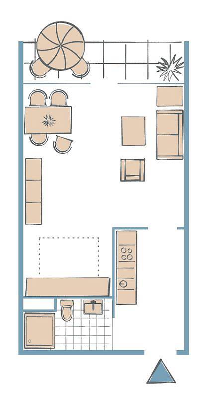 Ferienwohnung für 2 Personen, mit Balkon in Heiligenhafen - 2