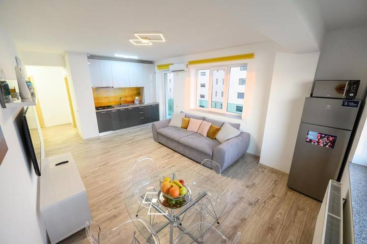 Location de vacances pour 4 personnes, avec vue ainsi que terrasse et vue sur le lac en Roumanie