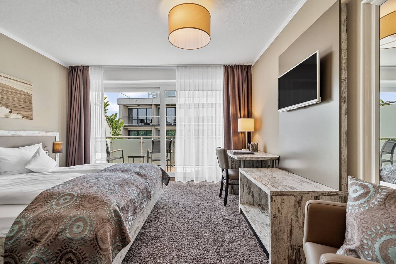 Doppelzimmer 7 mit Landblick in St. Peter-Bad, St. Peter-Ording