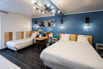 Hôtel pour 4 personnes, avec jacuzzi ainsi que terrasse et sauna, animaux acceptés à Bort-les-Orgues