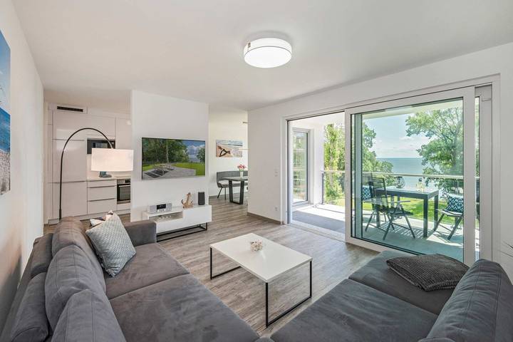 Ferienwohnung für 5 Personen, mit Garten und Seeblick sowie Ausblick - 1
