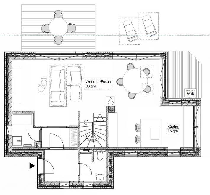 Ferienhaus für 4 Personen, mit Terrasse und Garten in Rabenkirchen-Faulück - 2