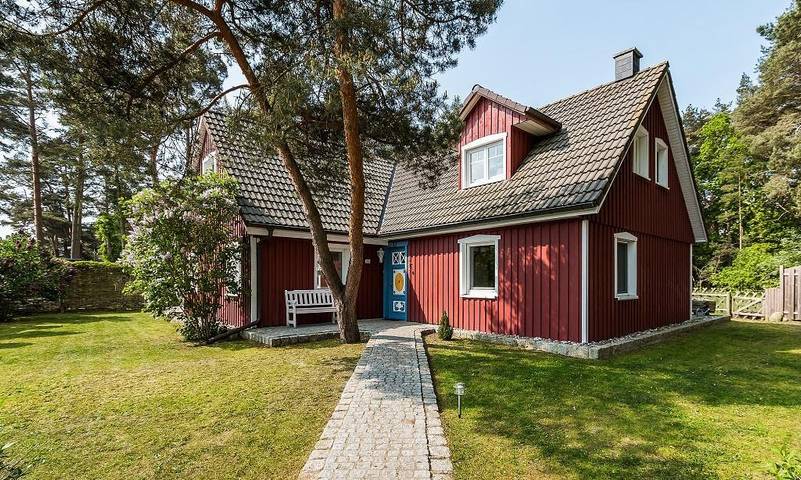 Ferienhaus für 6 Personen, mit Garten und Sauna sowie Ausblick, mit Haustier in Wieck am Darß