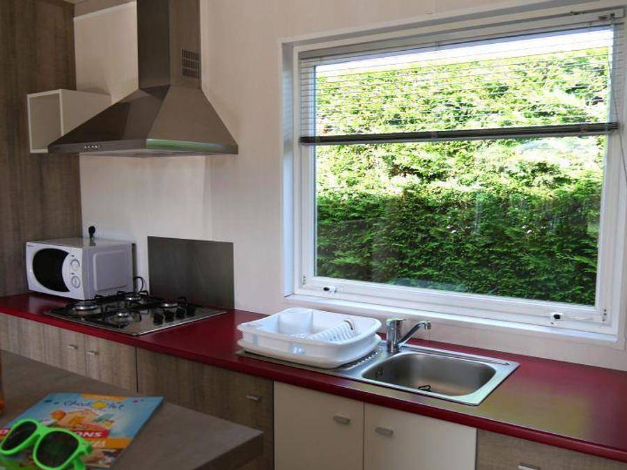 Camping La Bolée d'Air - Chalet 6 personas - Alizé - 3 habitaciones in Saint-Vincent-sur-Jard, Vandea