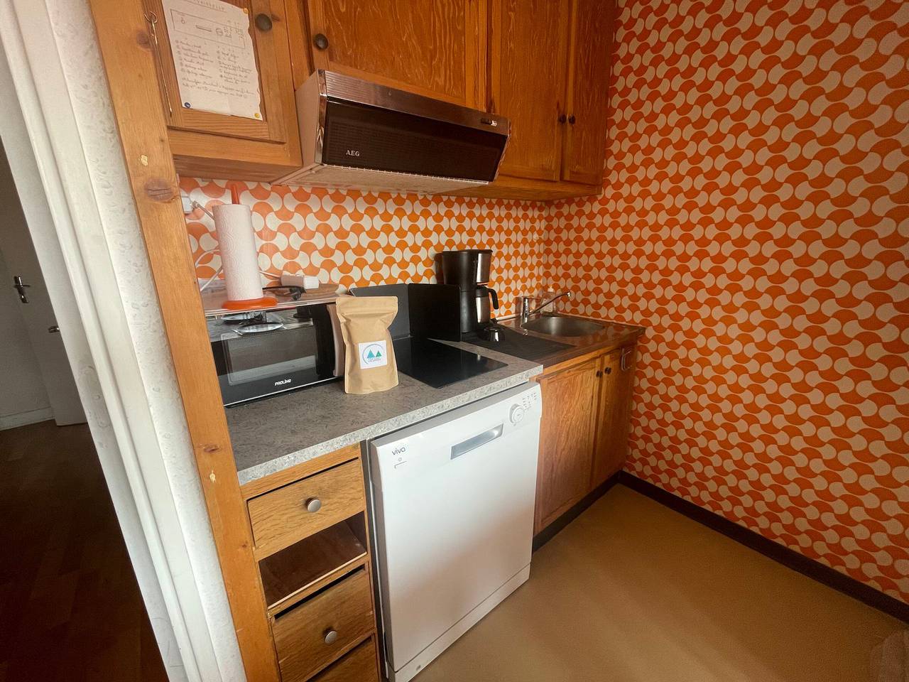 Entire studio, Studio for 4 in Pra Loup with valley view in Pra-Loup, Uvernet-Fours