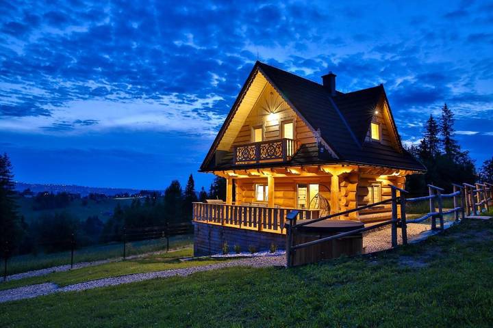 Apartament wakacyjny dla 6 osób, z jacuzzi i ogród w Gliczarów Górny
