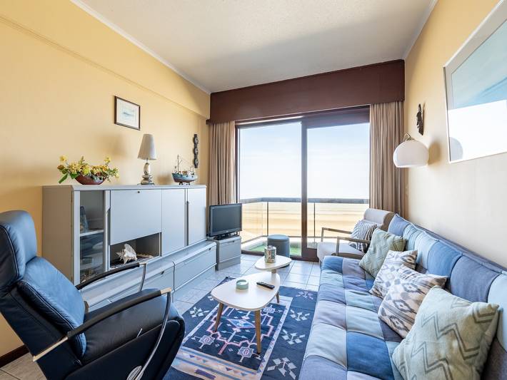 Ferienwohnung für 4 Personen, mit Meerblick und Balkon sowie Terrasse