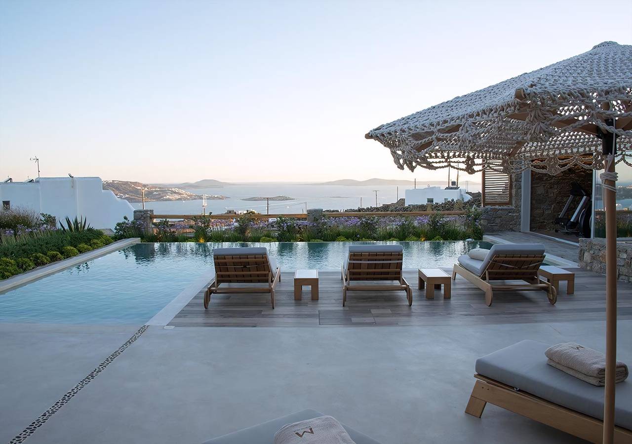 Magical Mykonos Villa | M Four Villa | 4 Bedrooms | Private Gym | Private Infinity Pool in Tourlos (Mykonos), Mykonos