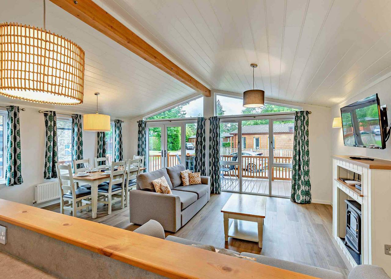Deluxe 3 Lodge, slps 6, ensuite, decking in Camber Sands, Camber