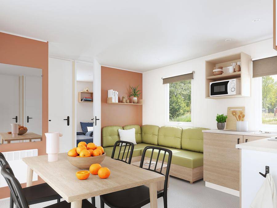 Flower Camping Le Pre Des Sables - Mobilhome 6 personnes - Confort 34M² + Tv in Grues, Fontenay-le-Comte