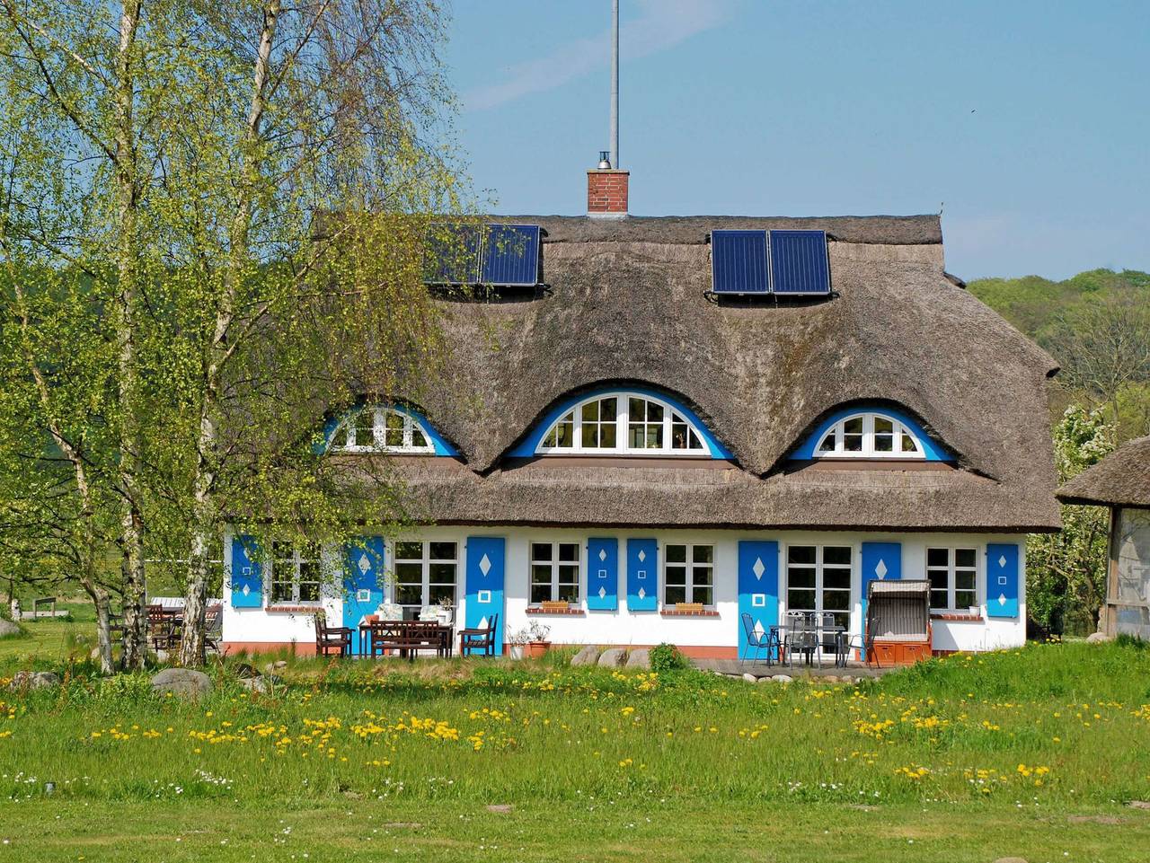 Ganze Ferienwohnung, Ferienwohnung unterm Reetdach Haus Sonnenwinkel - Ferienwohnung unterm Reetdach Haus Sonnenwinkel in Altensien, Sellin