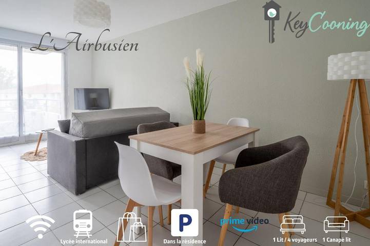 Appartement de vacances pour 4 personnes, avec Balcon et Terrasse à Colomiers
