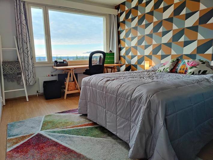 Apartamento para 4 personas, con vistas y balcón, Se admiten mascotas en Rovaniemi