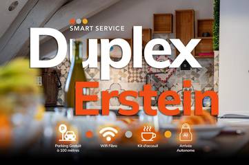 Gîte pour 6 personnes, avec vue et jardin à Erstein