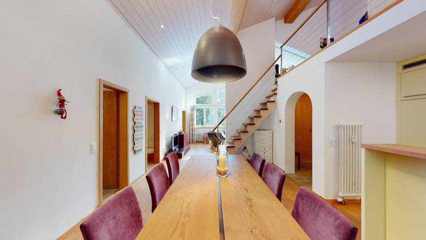 Ferienwohnung für 6 Personen, mit Garten und Balkon sowie Ausblick in der Lenzerheide