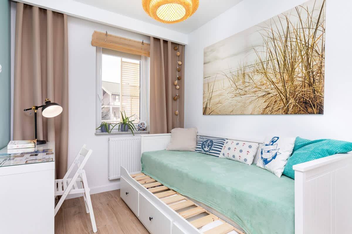 Ganze Wohnung, Ferienwohnung für 4 Personen mit Balkon/Terrasse in Dziwnówek, Wollin