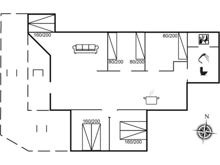 Ferienhaus für 6 Personen, mit Terrasse und Sauna in Tisvilde - 2