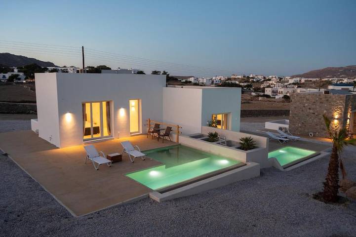 Studio voor 2 personen, met tuin en zwembad op Mykonos