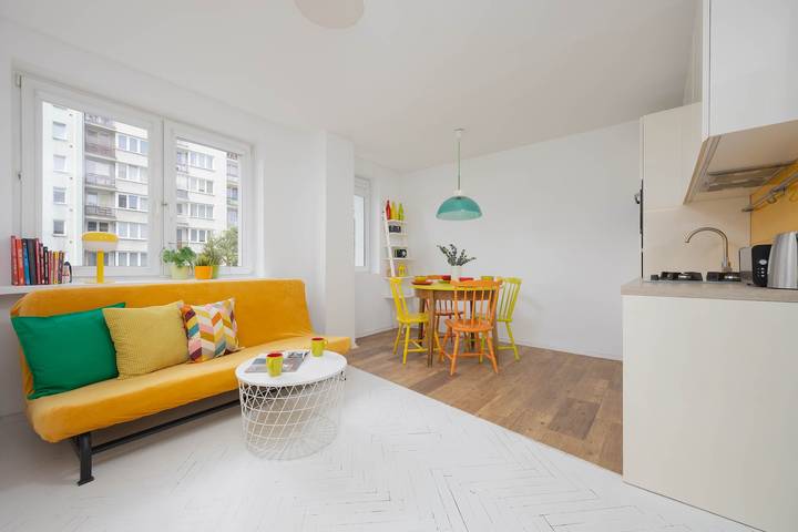 Gîte pour 5 personnes, avec Balcon et Terrasse à Varsovie