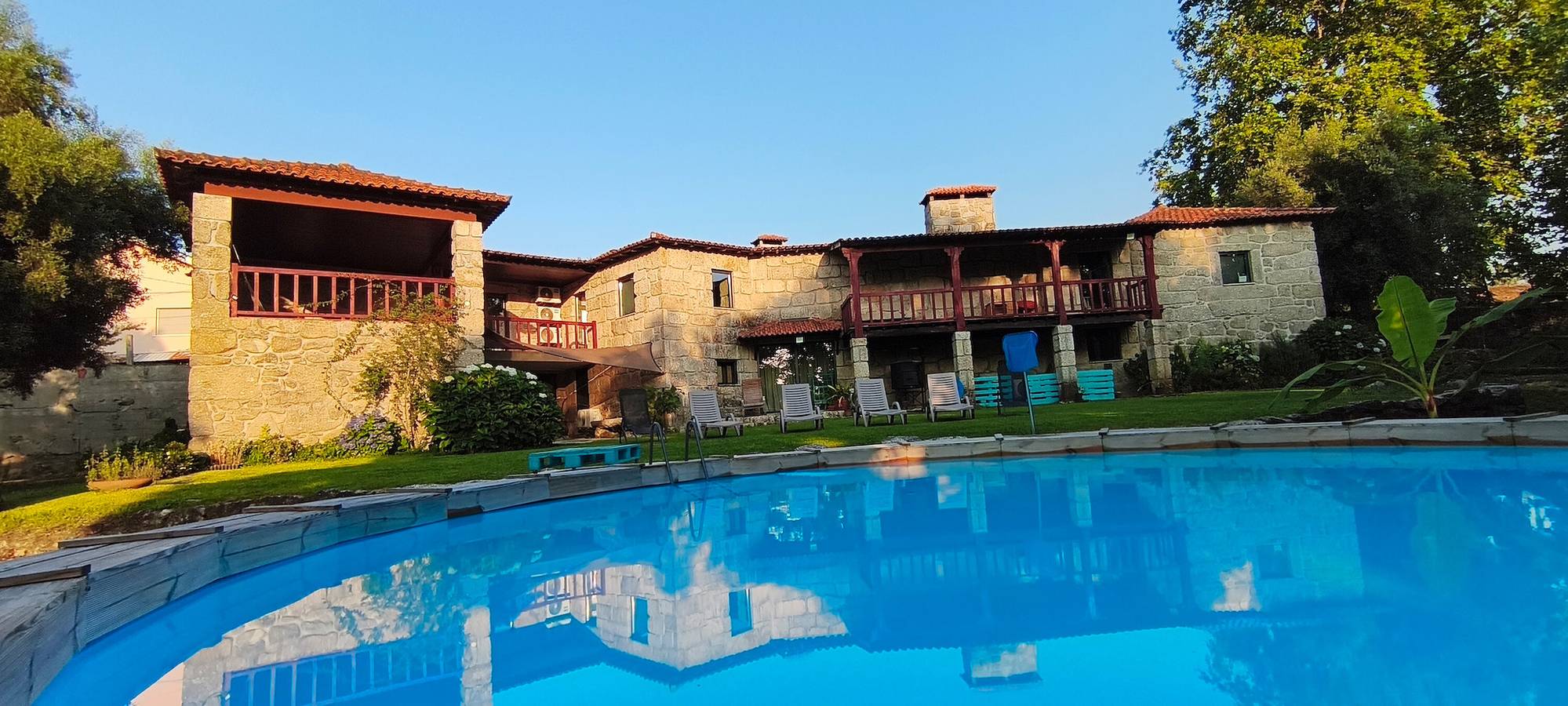 Ferienhaus 'Casa Nova Das Oliveiras' mit Bergblick, Wlan und Klimaanlage in Verim, Friande e Ajude, Braga Distrikt