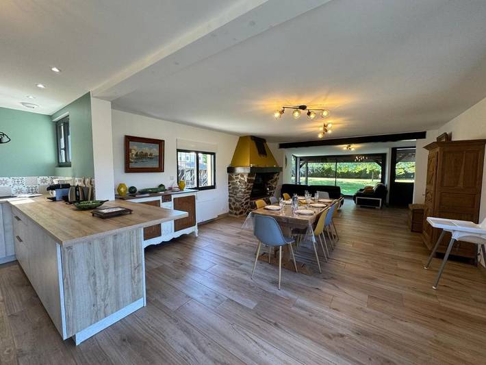 Maison de vacances pour 8 personnes, avec vue et jardin