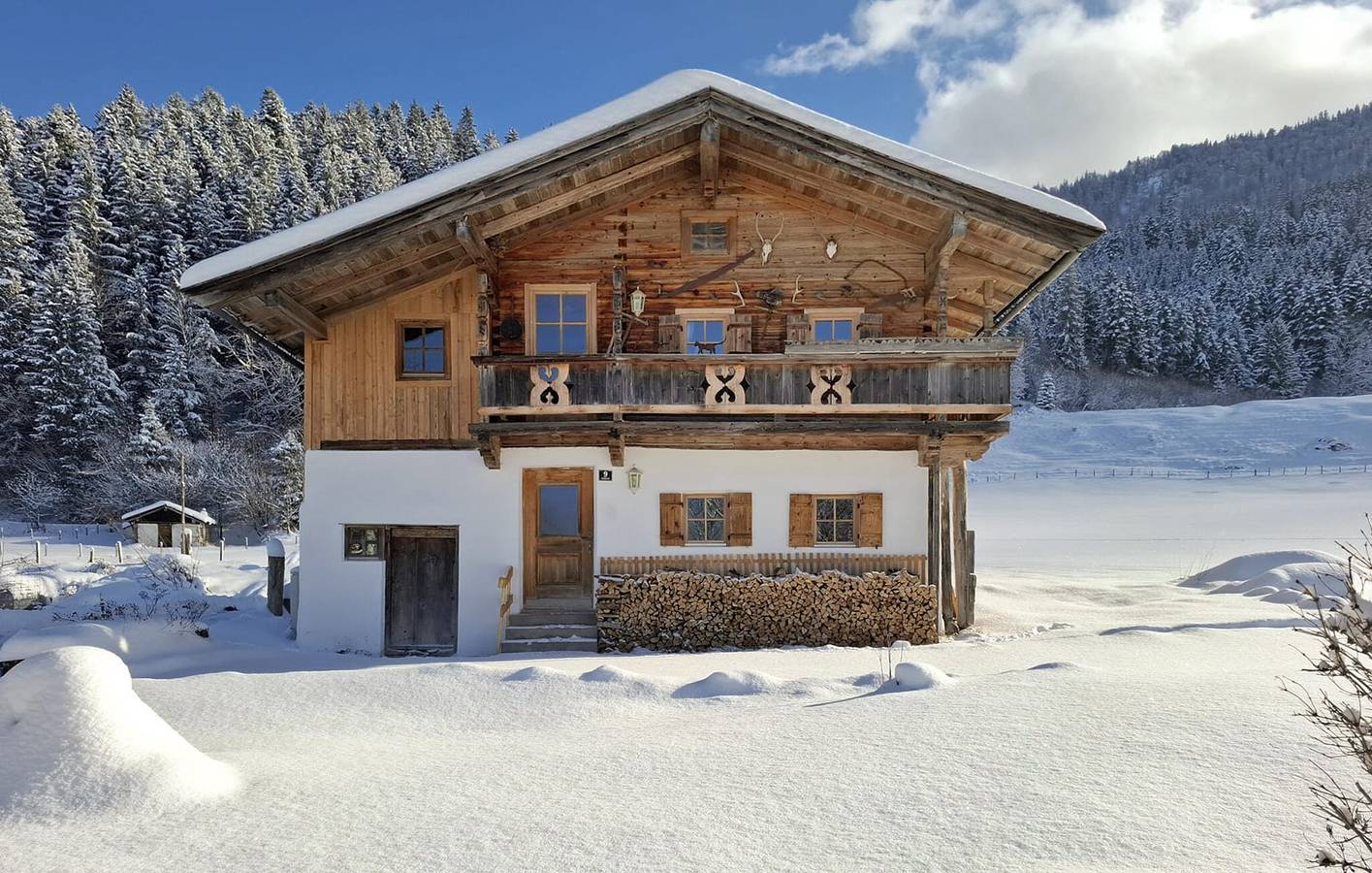 Gezellig skiappartement met wifi en parkeerplaats in Schwendt in Schwendt, Kaiserwinkl