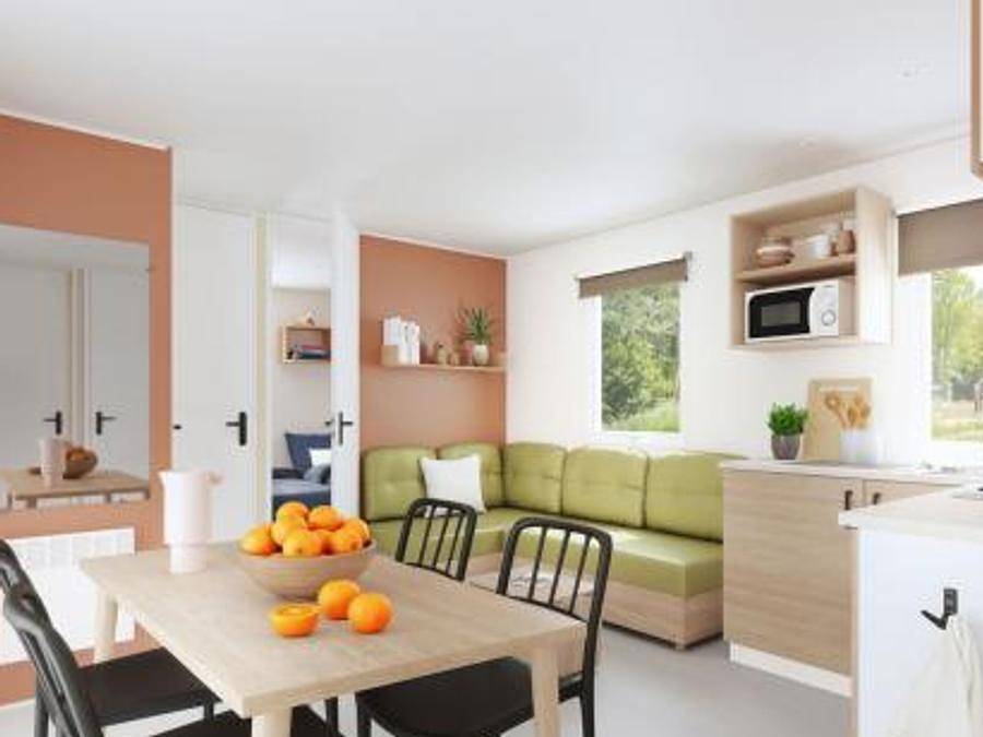 Camping Les Eaux Chaudes - Ferienhaus 6 personen - L' Artiste Komfort in Digne-les-Bains, Alpes-de-Haute-Provence