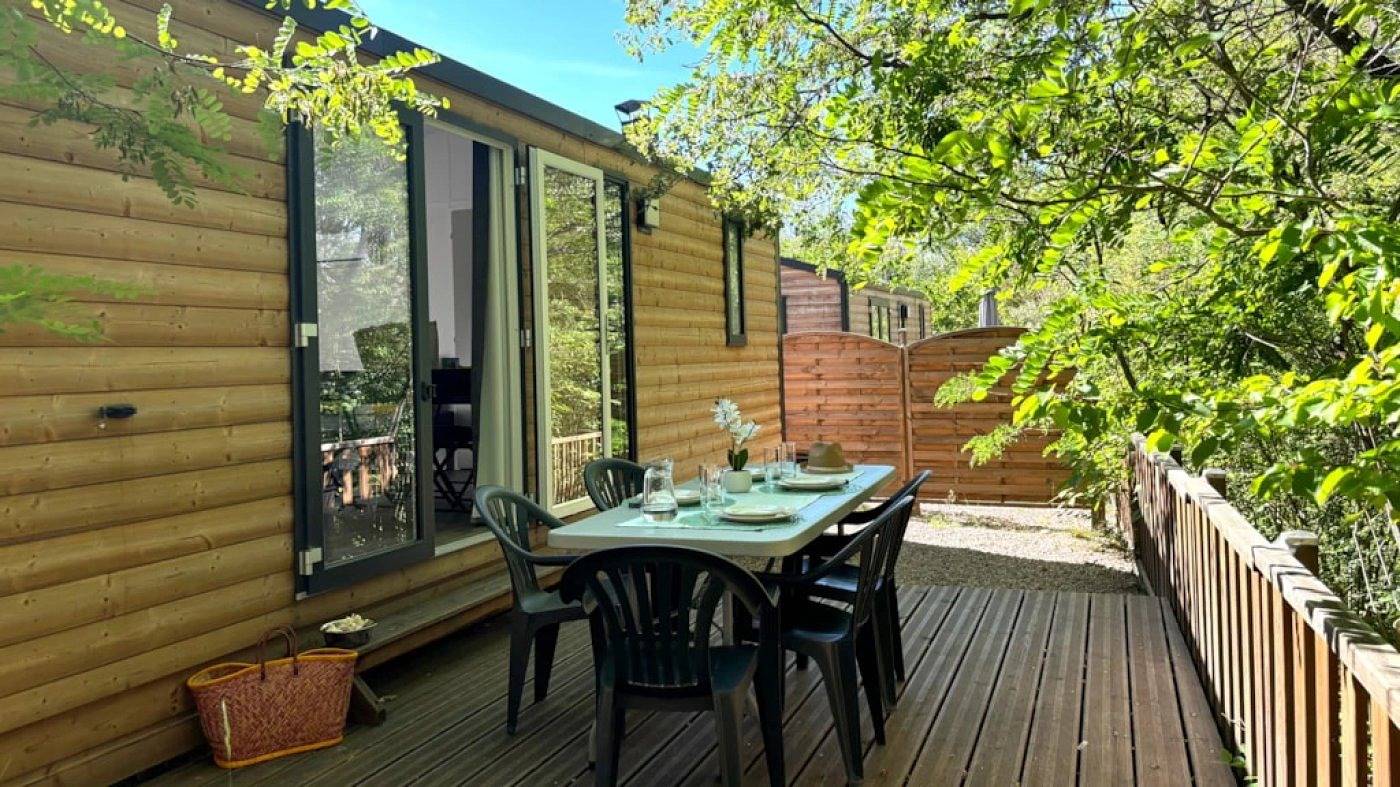 Zecamping 3* dog friendly mobil-home Tv clim 29m2 5 pers in Bauduen, Brignoles Region