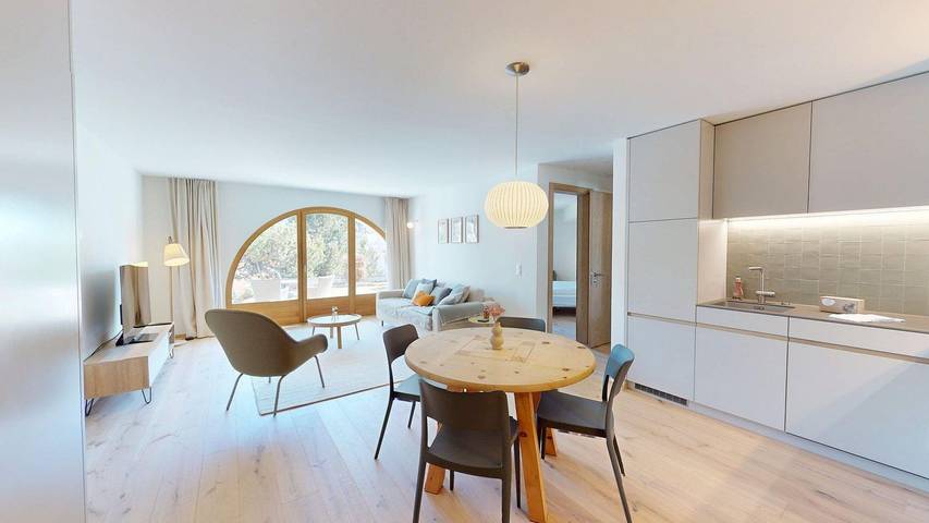 Ferienwohnung für 2 Personen, mit Garten und Ausblick in Celerina