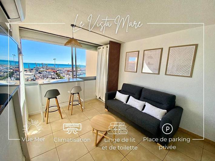 Gîte pour 2 personnes, avec vue dans Port De Saint Cyprien