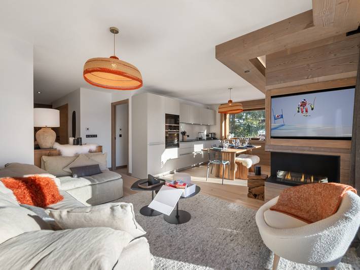 Chalet pour 6 personnes, avec balcon à Megève - 2