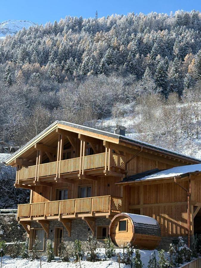 Chalet pour 12 personnes, avec sauna ainsi que vue et balcon
