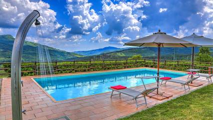 Villa Con Piscina per 6 Persone in Santa Fiora, Maremma, Foto 3
