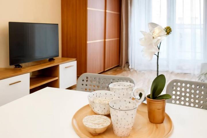 Apartament wakacyjny dla 4 osób, z balkon i widok w Piaseczno