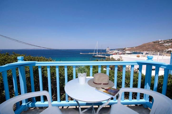 BnB für 2 Personen, mit Balkon und Terrasse sowie Garten auf Mykonos