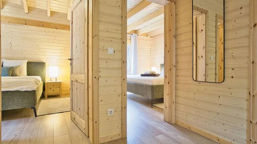 Ferienhaus für 5 Personen, mit Terrasse und Garten sowie Sauna
