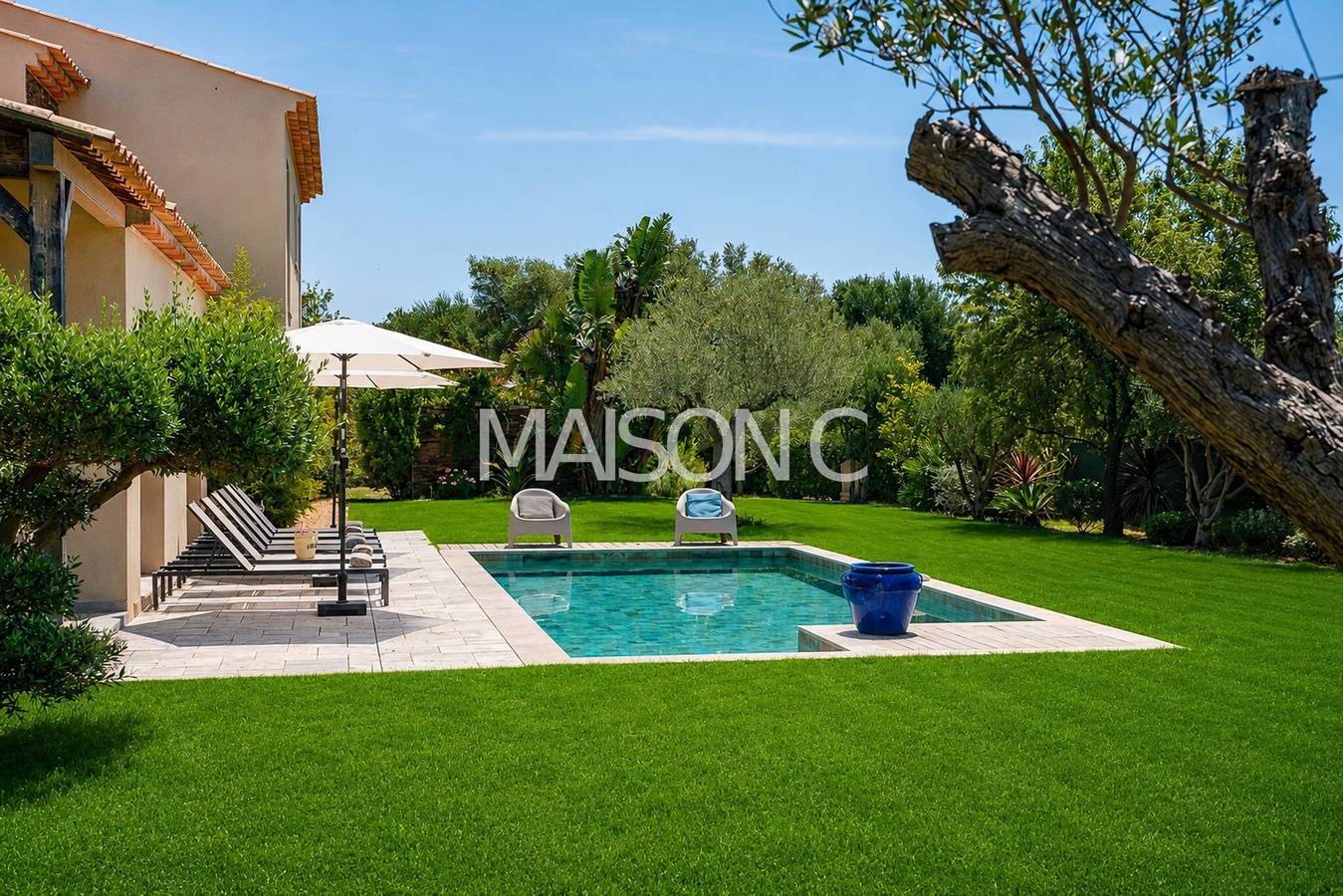 Ferienhaus mit privatem Pool, Wlan und Klimaanlage in Saint-Tropez, Mittelmeerküste (Frankreich)