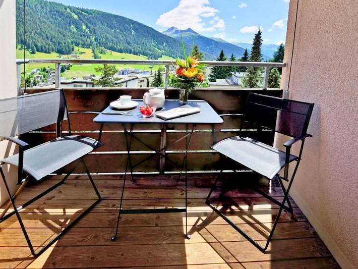 Ferienwohnung für 2 Personen, mit Balkon und Sauna in Davos - 2