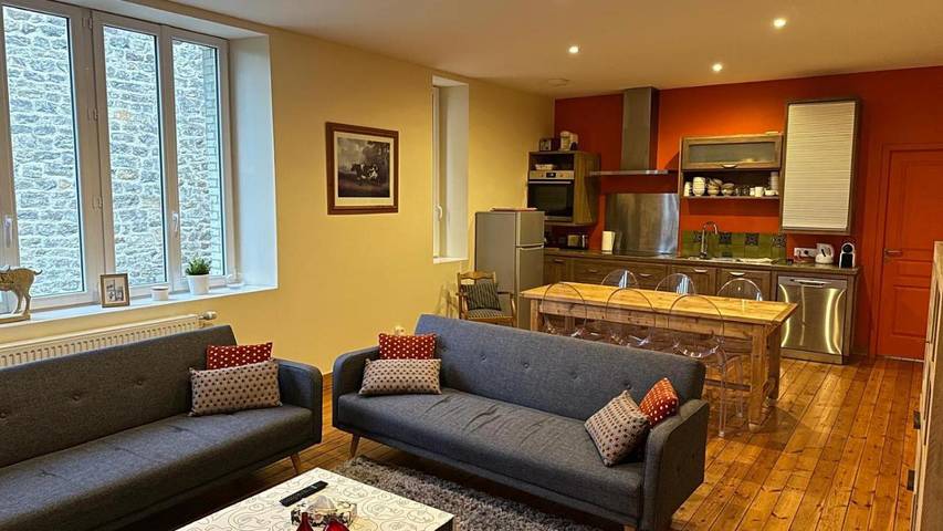 Appartement de vacances pour 8 personnes, avec vue et jardin