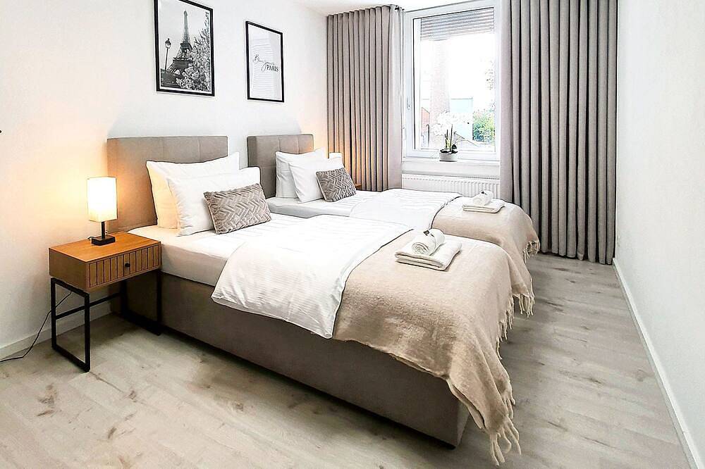 Ganze Wohnung, Livation Hamm 1: Design-Suite - Gäste sagen: Perfekt für Jura-Examen! in Hamm, Ruhrgebiet