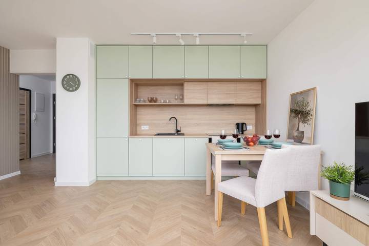 Ganze Wohnung, Pastel Apartment in Zywiec | Parking and Balcony in Saybusch, Karpaten (Polen)